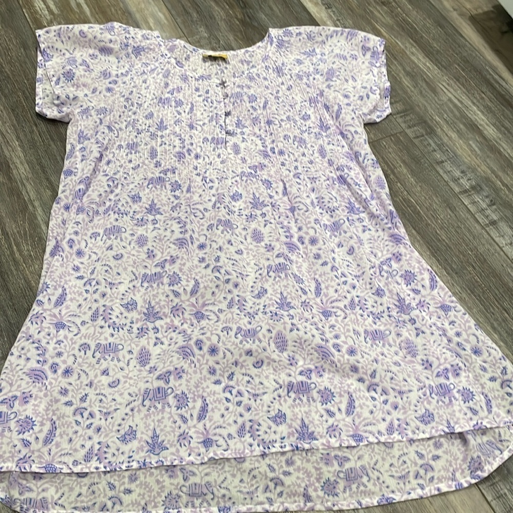 Roberta Roller Rabbit purple elephant tunic small